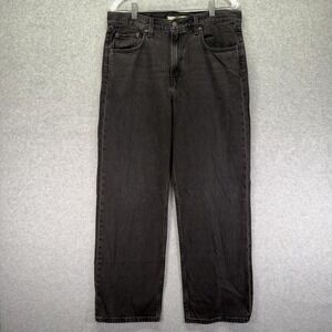 Levis Jeans Womens 30x30 Black Loose Straight Premium Denim Casual